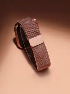 HAUTE SAUCE by  Campus Sutra Women Stainless Steel Mesh Watch Strap