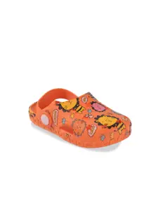Yellow Bee Boys All Over Animal Printed Rubber Clogs