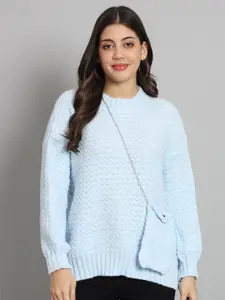 Chemistry Cable Knit Turtle Neck Woollen Sweater