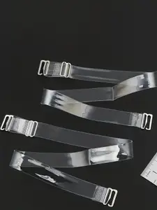 VAGHBHATT 2-Pcs Silicone Bra Replacement Transparent Adjustable Straps