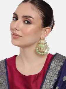 Estele Gold-Plated Circular Artificial Beads Chandbalis