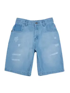 Gini and Jony Boys Mid-Rise Cotton Denim Shorts