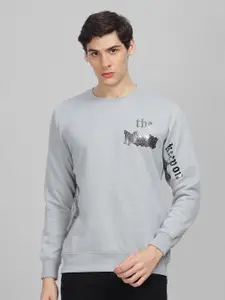 Parcel Yard Typography Printed Fleece Cotton Pullover Sweatshirt