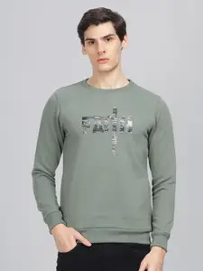 Parcel Yard Faith Printed Round Neck Pullover Sweatshirt