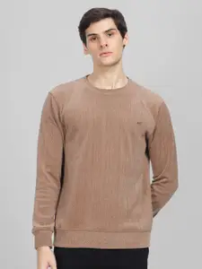 Parcel Yard Self Design Cotton Pullover Sweatshirt