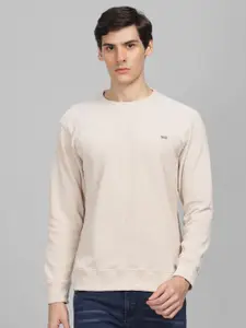 Parcel Yard Self Design Cotton Pullover Sweatshirt