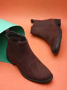 The Roadster Lifestyle Co. Women Heeled Mid-Top Lightweight Chelsea Boots