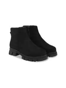 The Roadster Lifestyle Co. Women Heeled Mid-Top Lightweight Regular Boots