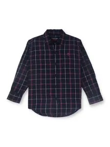 Gini and Jony Boys Tartan Checked Regular Fit Cotton Casual Shirt