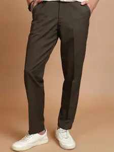 HIGHLANDER Men Smart Mid-Rise Trousers