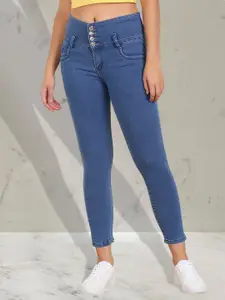 A-Okay Girls Slim Fit High-Rise Clean Look Jeans
