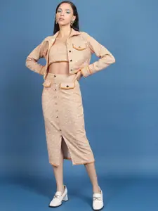 Tokyo Talkies Coat With Skirt