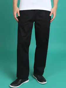 HIGHLANDER Men Mid-Rise Loose Fit Cotton Trousers