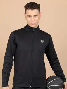 HIGHLANDER Mock Collar Front-Open Sweatshirt