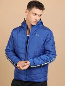 HIGHLANDER Hooded Neck Long Sleeve Zip Detail Padded Jacket