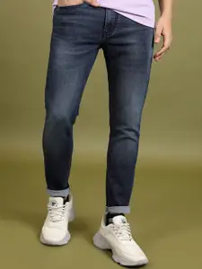 HIGHLANDER Men Blue Slim Fit Mid Rise Clean Look Stretchable Jeans