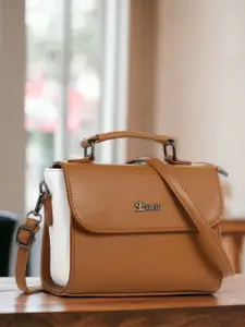 Exotic Colourblocked Structured Leather Satchel