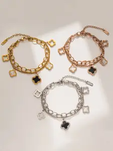 Designs & You Set Of 3 Clover inspired Wraparound Bracelets