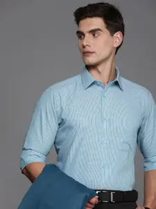 Raymond Pure Cotton  Slim Fit Striped Formal Shirt