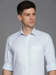 Raymond Pure Cotton Textured Slim Fit Opaque Formal Shirt