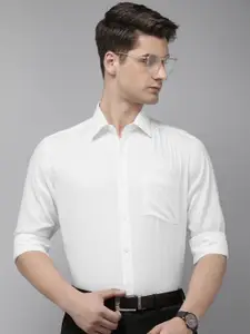 Park Avenue Self Design Wrinkle-Free Pure Cotton Formal Shirt