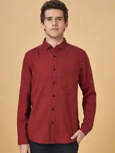 SF JEANS by Pantaloons Slim Fit Spread Collar Cotton Casual Shirt