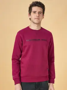 People Typography Printed Pullover Sweatshirt