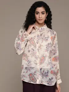 aarke Ritu Kumar Women Relaxed Floral Opaque Printed Casual Shirt