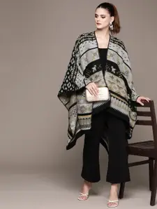 aarke Ritu Kumar Women Printed Longline Shrug