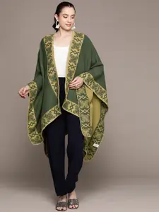 aarke Ritu Kumar Women Printed Longline Waterfall Shrug