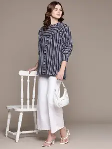 Ritu Kumar Women Relaxed Opaque Striped Casual Shirt
