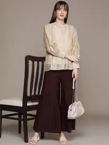 Ritu Kumar Women Relaxed Opaque Jacquard Casual Shirt