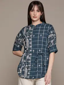 Ritu Kumar Women Relaxed Opaque Printed Cotton Casual Shirt