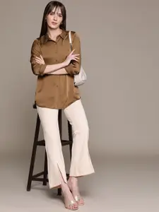 Ritu Kumar Women Solid Relaxed Opaque Casual Shirt