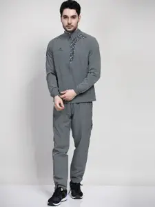 SPORT SUN Abstract Printed Mid-Rise Sweatshirt With Track Pant