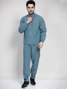 SPORT SUN Abstract Printed Mid-Rise Sweatshirt With Track Pant