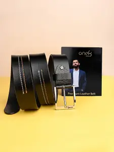 One8 by Virat Kohli Men Genuine Leather Tang Closure Fashion & Semi-Formal Belt