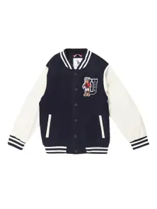 U.S. Polo Assn. Kids Boys Stand Collar Varsity Jacket