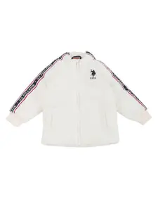 U.S. Polo Assn. Kids Boys Brand Tape Puffer Jacket