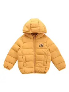 U.S. Polo Assn. Kids Boys Hooded Outdoor Lightweight Puffer Jacket