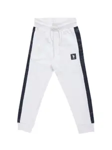 U.S. Polo Assn. Kids Boys Side Stripe Pure Cotton Joggers
