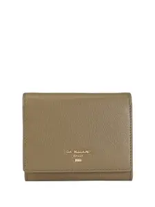Da Milano Textured Leather Two Fold Wallet