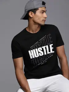 HRX by Hrithik Roshan Men Typography Printed Pure Cotton T-shirt