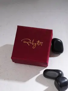 Ruby Raang Gold-Plated Stones Studded Floral Studs Earrings