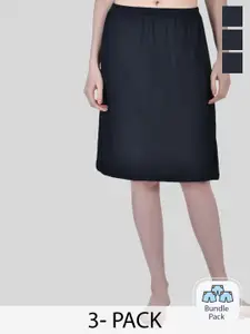 Aimly Pack Of 3 Cotton Skirt Slips