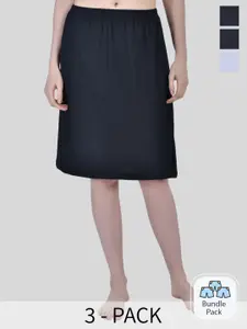 Aimly Pack Of 3 Cotton Skirt Slips