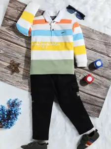 Toonyport Boys Colourblocked T-shirt with Trousers