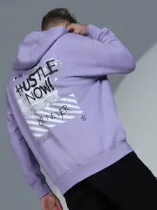 Hubberholme Typography Printed Hooded Long Sleeves Sweatshirt