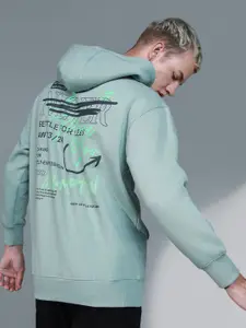 Hubberholme Typography Printed Hooded Pullover Sweatshirt