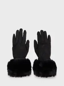 20Dresses Black Women Woollen Winter Gloves